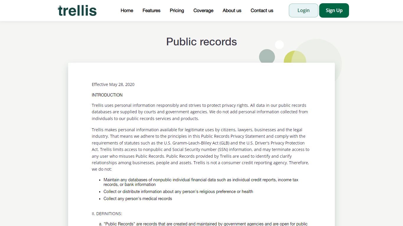 Public Records - Trellis Legal Intelligence